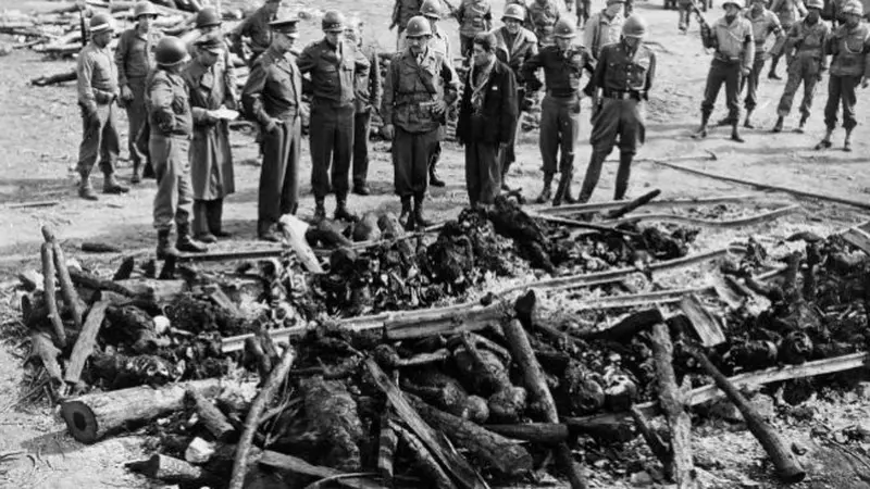 Jenazah Camp Ohrdurf. (United States Holocaust Memorial Museum).