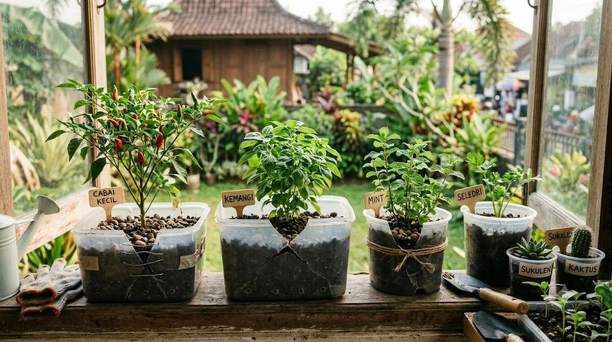 Thinwall Pecah Bisa Buat Apa? Ini Ide Kreatif Memanfaatkan Wadah Plastik Bekas (AI Generated)