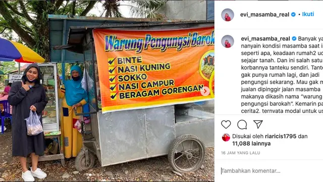 Unggahan Evi Masamba