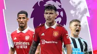 Premier League - William Saliba, Lisandro Martinez, Kieran Trippier (Bola.com/Adreanus Titus)