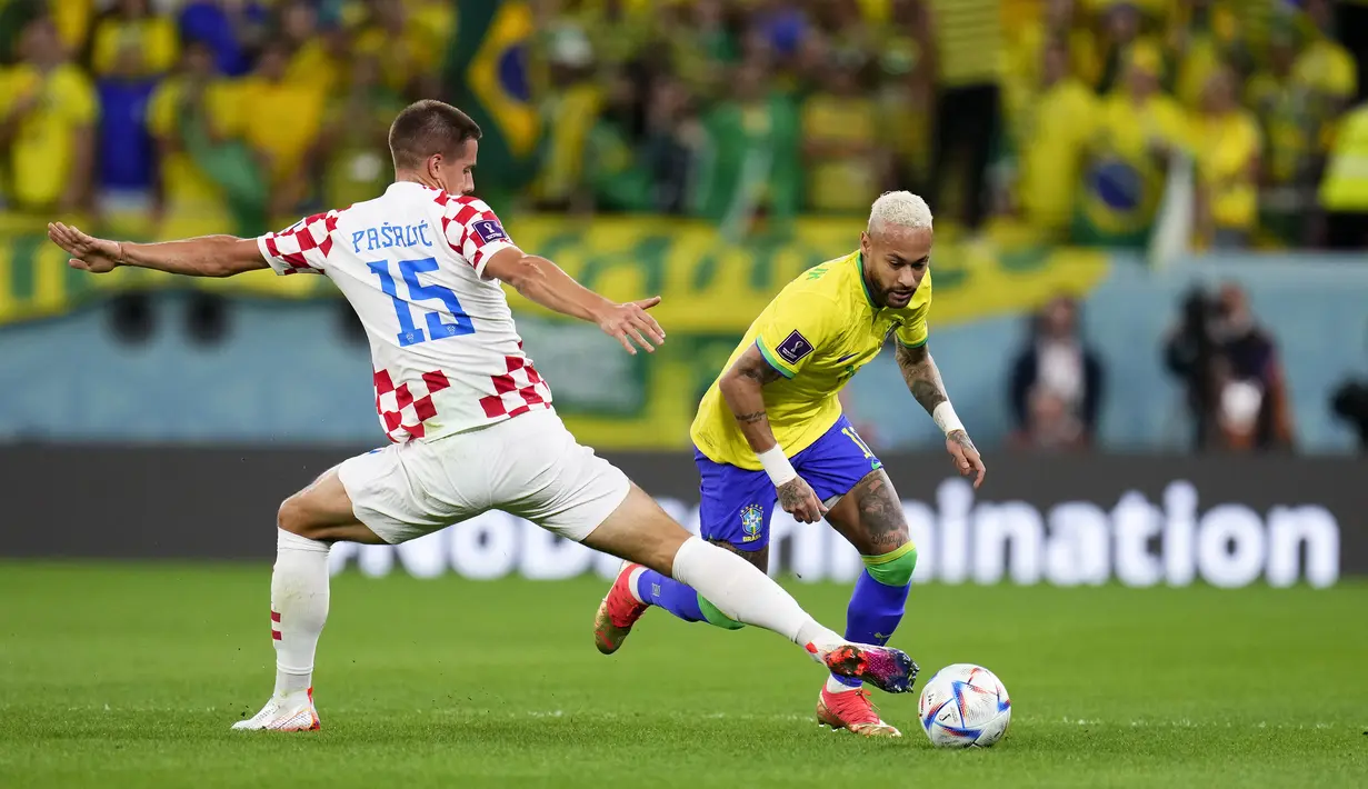 Timnas Brasil tampil dominan selama 90 menit waktu normal. Neymar dkk mampu membuat beberapa peluang untuk mencetak gol. (AP/Manu Fernandez)