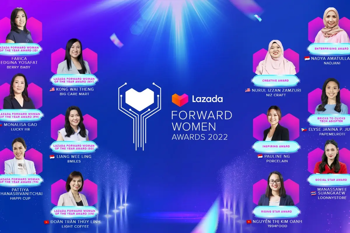 Lazada Forward Women Awards 2022 Apresiasi Pengusaha "eCommerce" dari Kalangan Perempuan di Asia Tenggara