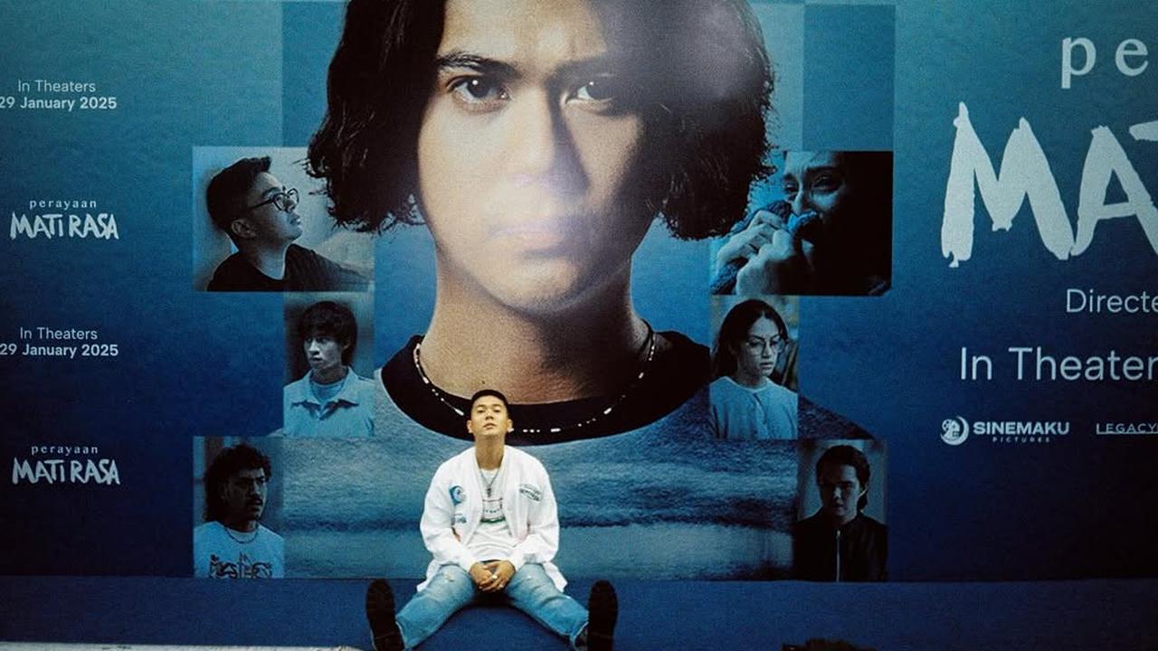 Potret Iqbaal Ramadhan di Promo Film Perayaan Mati Rasa