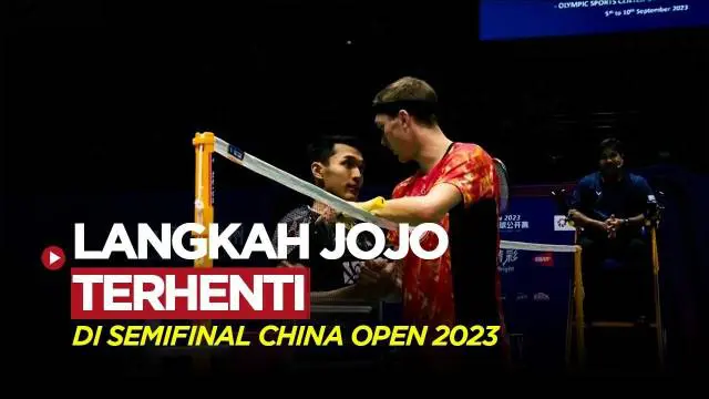 Berita Video, Jonatan Christie telan kekalahan di semifinal China Open 2023 pada Sabtu (9/9/2023)