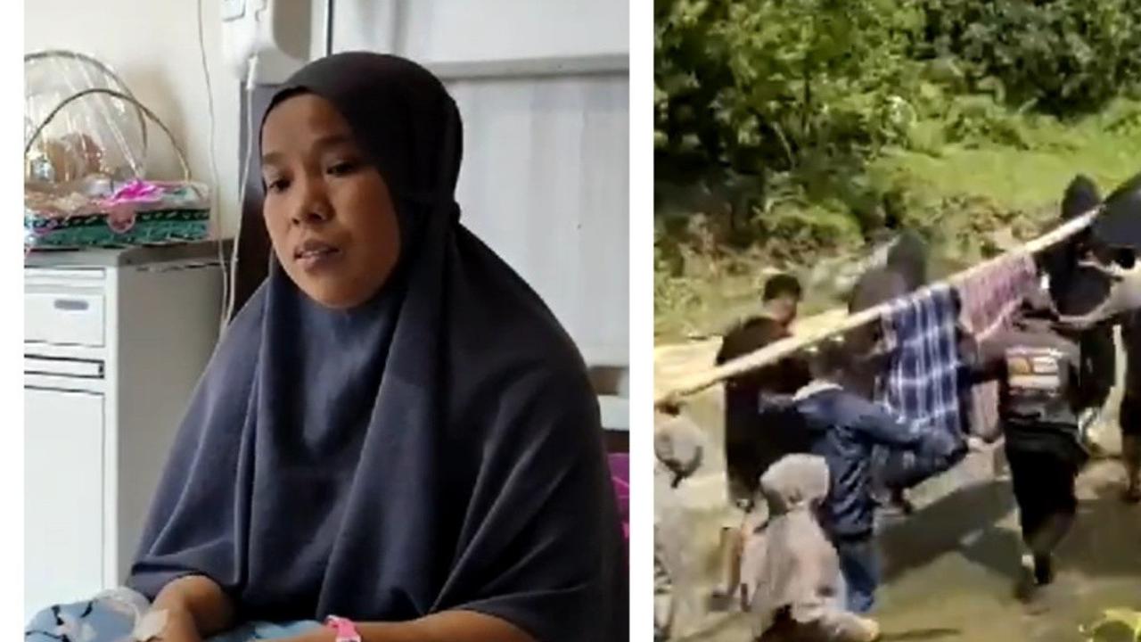 Kerap Beri Pertolongan Medis, Momen Bidan Ditandu Warga Desa selama 5 Jam karena Lumpuh Tiba-tiba Ini Bikin Haru