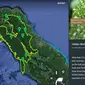 Kawasan Ekosistem Leuser di Google Earth (Foto: Google Earth)