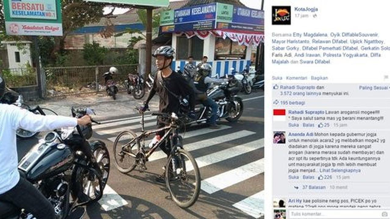 Lucu, alasan polisi berubah-ubah saat bela moge terobos lampu merah