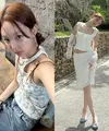 Nayeon Twice tengah menikmati momen liburan di salah satu resort mewah di Bali. [@nayeonyny]