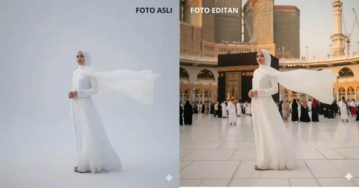 7 Cara Edit Foto Seolah Sedang Ibadah di Tanah Suci Pakai Gemini AI, Bisa Jadi Doa