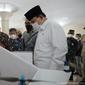 Menhan Prabowo menyaksikan inovasi pertahanan dari Mahasiswa UGM Yogyakarta. (Dok Kemhan)