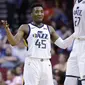 Donovan Mitchell menjadi bintang kemenangan Jazz kalahkan Rockets pada laga NBA (AP)