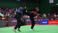 Pertarungan cabang olahraga pencak silat di PON Bela Diri Kudus 2025. (Bola.com/Bakti Olahraga Djarum Foundation)