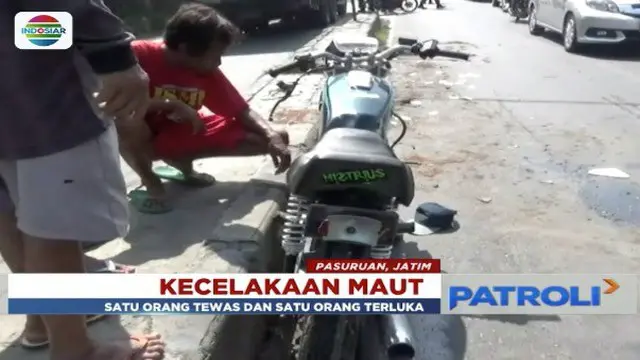 Kecelakaan maut terjadi di Sidoarjo, Jawa Timur. Seorang pengendara sepeda motor tewas terlindas truk akibat terjatuh setelah berusaha menyalip.