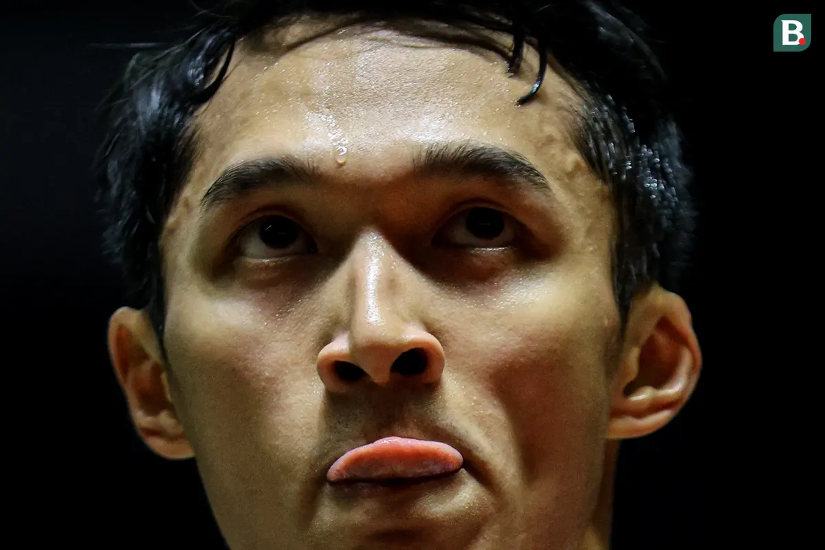 Foto: Melangkah ke Semifinal Indonesia Masters 2025, Jonatan Christie Sempat Dipersulit Kenta Nishimoto