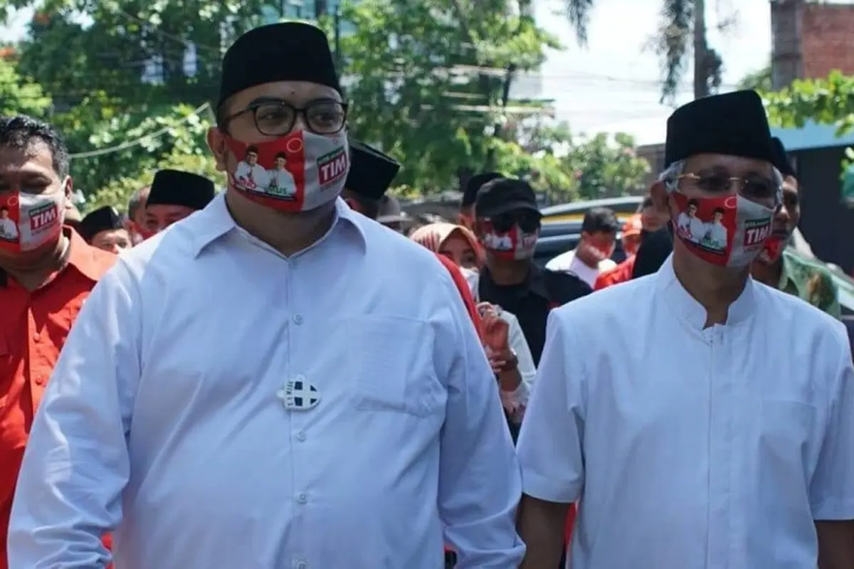 Pasangan Calon Bupati dan Wakil Bupati Kendal, Tino Indro Wardono dan KH Mustamsikin.