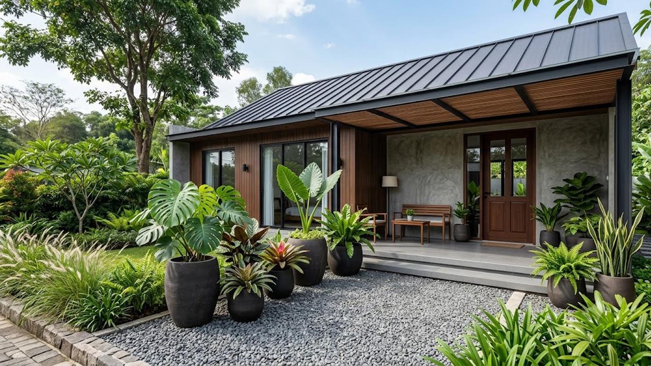 Ide Gravel Garden di Teras Rumah