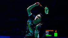 Tunggal putra Indonesia Jonatan Christie menang atas Yushi Tanaka dari Jepang 21-15 dan 21-19 pada babak 16 besar India Open 2026 di Indira Gandhi Sports Complex, New Delhi, Kamis (15/1). (foto: PBSI)