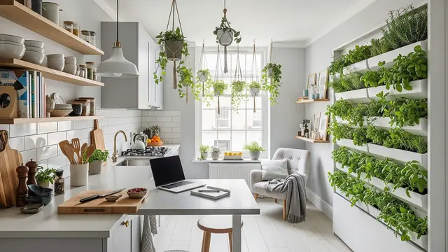 Model Dapur Kecil yang Bisa Jadi Tempat Masak, Kerja, dan Santai