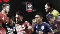 Marco Simic, Wander Luiz, Willian Pacheco vs Fandi Eko, Yakob Sayuri, Rizky Pora. (Bola.com/Dody Iryawan)