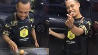 Viral di TikTok, Aksi Penjual Burger Goreng Telur Ini Bikin Pembeli Kagum (sumber: TikTok.com/kopi_kenangan)