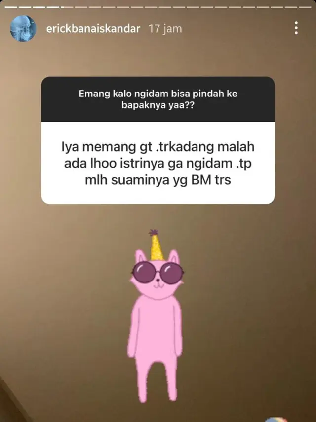 Unggahan Erick Bana Iskandar