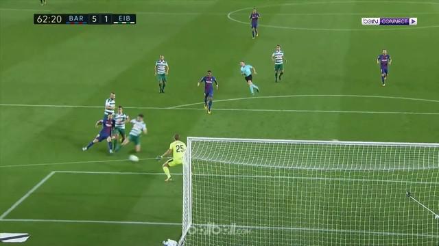 Barcelona menang telak atas Eibar dengan skor 6-1. This video is presented by Ballball
