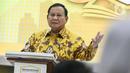 Ketua Umum Partai Gerindra Prabowo Subianto saat memberikan materi bertema kebangsaan. (Liputan6.com/Faizal Fanani)