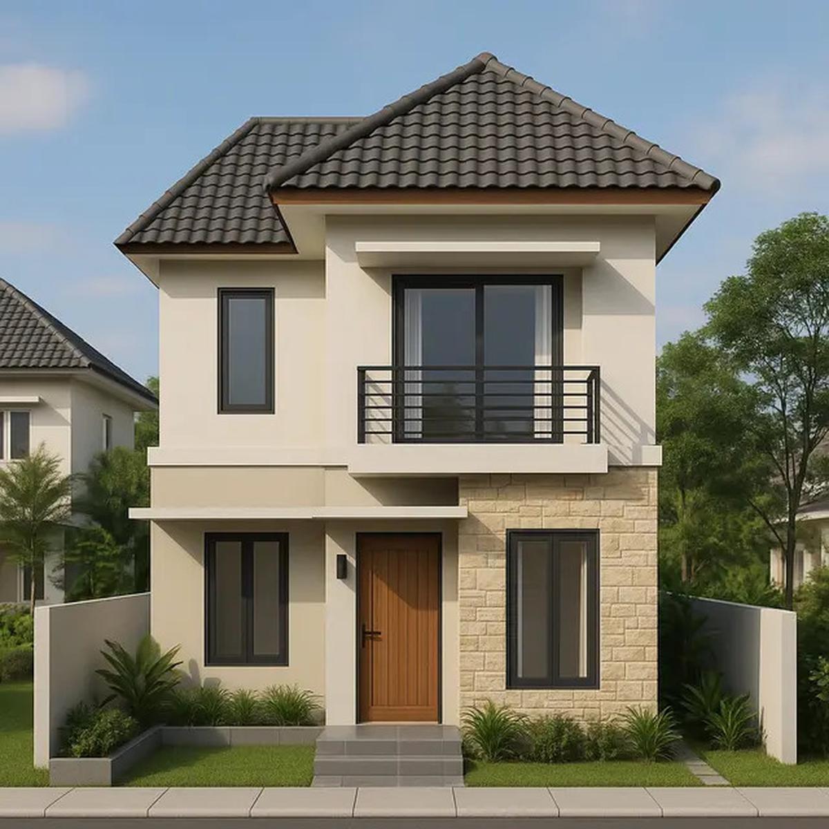 8 Model Rumah 6x9 Atap Kombinasi Pelana dan Limas, Desain Hunian Modern dan Elegan di 2025