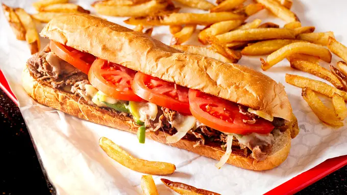 Ilustrasi philly cheese steak
