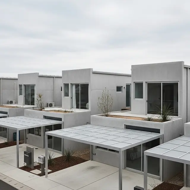 Desain Rumah di Cluster Kecil Ada Carport