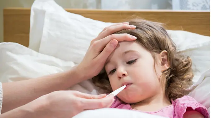 Ilustrasi anak sakit