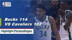 Giannis Antetokounmpo memimpin semua penilaian dengan 44 poin untuk pergi bersama dengan 14 rebound ketika Bucks mendapatkan kemenangan atas Cavaliers, 114-102.