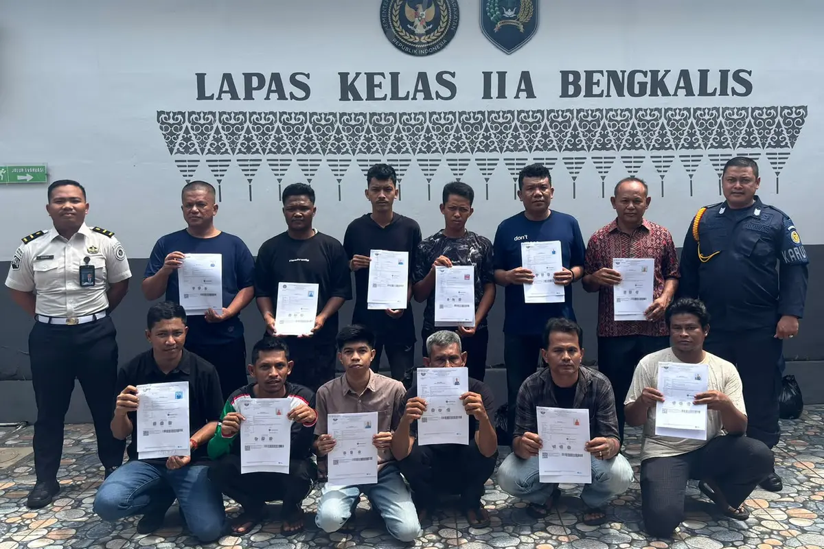Sebanyak 113 warga binaan Lapas Kelas IIA Bengkalis memperoleh program reintegrasi sosial.