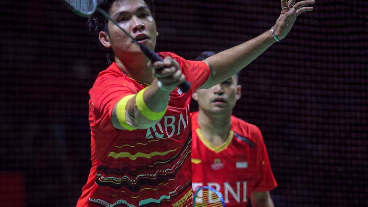 Ganda putra Indonesia, Leo Rolly Carnando/Daniel Marthin berhasil mengunci tiket semifinal Indonesia Masters 2024. Hal itu dipastikan setelah Leo/Daniel menumbangkan pasangan Denmark, Daniel Lundgaard/Mads Vestergaard di perempat final, di Istora Gelora B