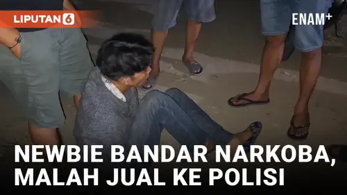 VIDEO: Baru Belajar Jual Narkoba, Seorang Pria Ditangkap Polisi