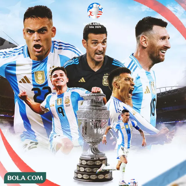Copa America 2024 - Ilustrasi Argentina Juara Copa America 2024