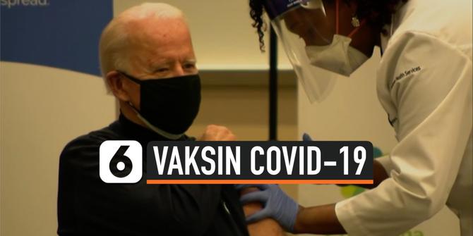 VIDEO: Detik-Detik Presiden AS Terpilih Joe Biden Disuntik Vaksin Corona Covid-19