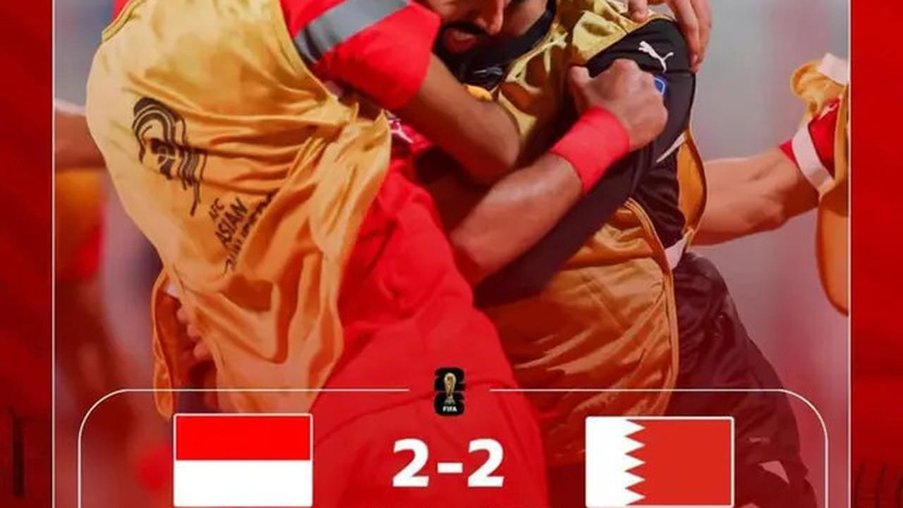 Drama Bahrain saat Hadapi Timnas Indonesia: Jatuh-Jatuh saat Unggul, Dapat Waktu Tambahan Sampai Bisa Cetak Gol