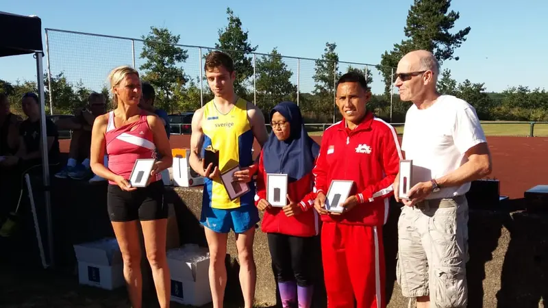 Praka Yusri sukses menjadi The Best Runner dan Best Swimmer pada kejuaraan Modern Pentathlon di Dutch Open de Coubertin