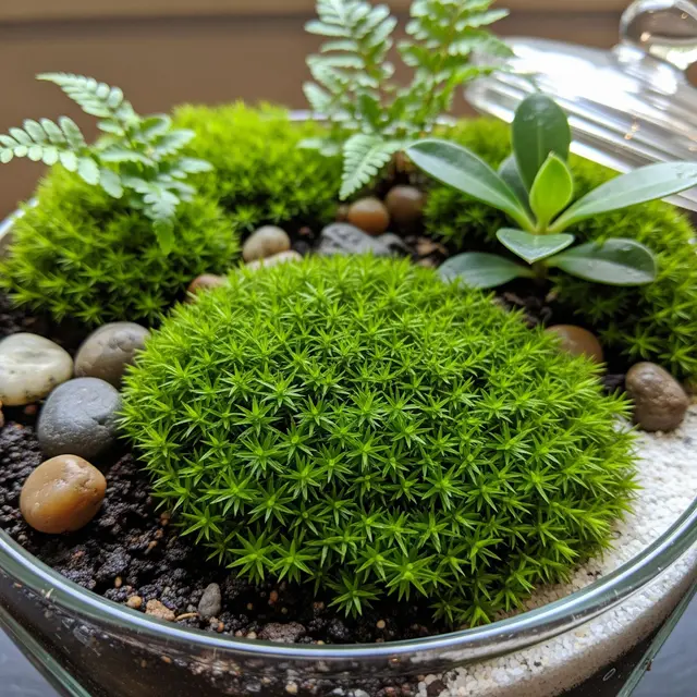Lumut dan Terrarium Mini yang Bisa Jadi Media Relaksasi Sederhana di Rumah (Gemini AI)
