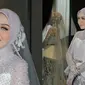 6 Potret Detail Busana dan Makeup Dine Mutiara, Istri Sahrul Gunawan di Hari Pernikahan (Sumber: Instagram/vivithalib)