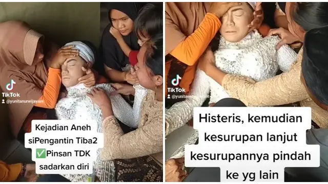 Mempelai Wanita Histeris dan Pingsan, MUA Dandani Pengantin Sambil Tidur