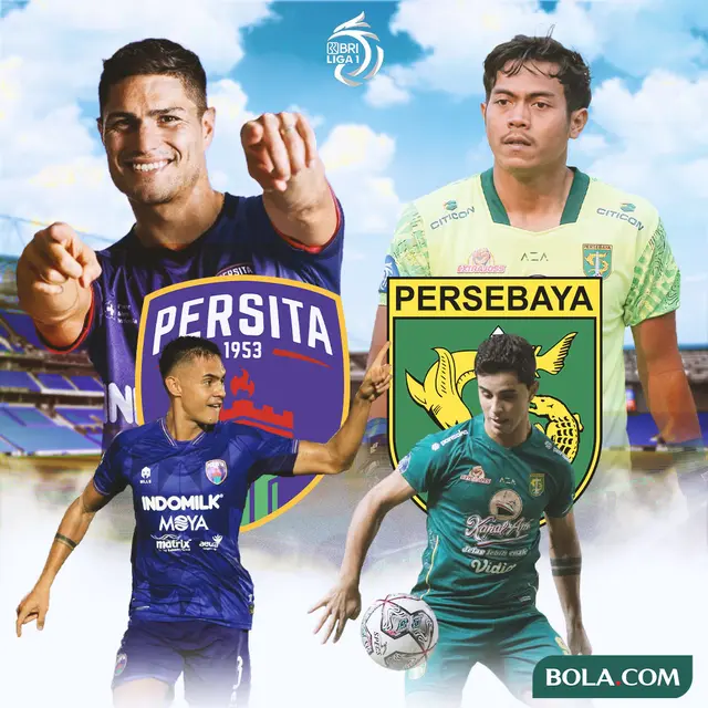 BRI Liga 1 - Duel Antarlini - Persita Tangerang Vs Persebaya Surabaya