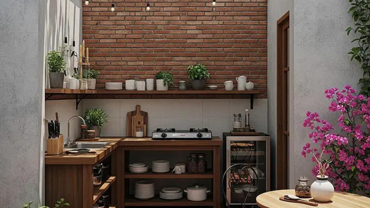 9 Model Dapur Terbuka 2x3 Meter Rumah Type 45 dengan Area Makan Ala Kafe Outdoor