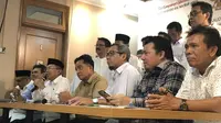 Tim Kampanye Nasional (TKN) Jokowi-Ma'ruf Amin menggelar jumpa pers terkait gugatan kubu 02, Selasa (21/5/2019). (Liputan6.com/ Putu Merta Surya Putra)