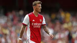 Ben White - Bek muda ini dibeli Arsenal dari Brighton & Hove Albion dengan harga fantastis yakni 58,5 juta euro atau sekitar Rp993 miliar. Dengan harga selangit pemain baru ini diharapkan bisa menjadi benteng kokoh The Gunners di masa depan. (Foto:AFP/Adrian Dennis)