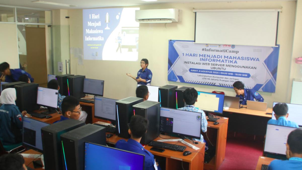 Informatics Camp UTA’45 Jakarta Ajak Siswa SMK Rasakan Satu Hari Jadi Mahasiswa Informatika