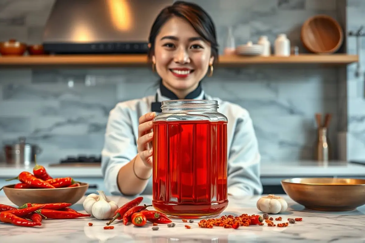 cara bikin chili oil