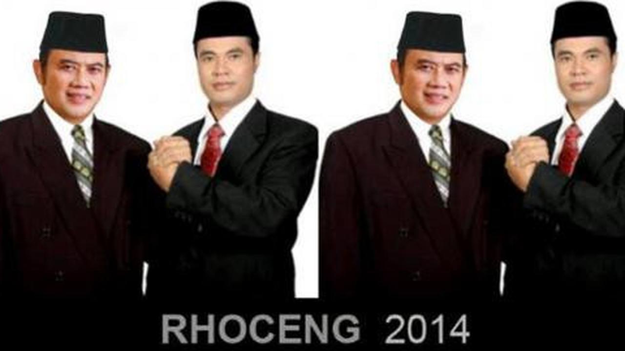 Aceng hanya tertawa soal menyebarnya foto Rhoceng 2014