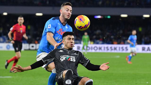 Napoli vs Empoli di Liga Italia